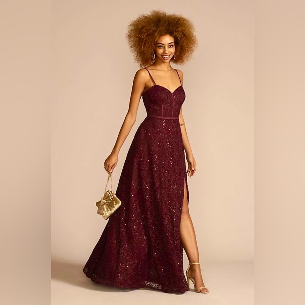 NWT Jules & Cleo sparkle lace gown David’s Bridal